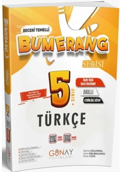 Günay 5.Sınıf Bumerang Etkinlikli Türkçe Akıllı Kitap