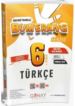 Günay 6.sınıf Etkinlikli Türkçe Akıllı Kitap Bumerang