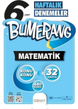 Günay 6.Sınıf Matematik Bumerang 32 Haftalık Denemeler