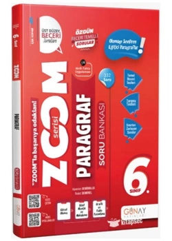 Günay 6.Sınıf Paragraf Soru Bankası Zoom Serisi