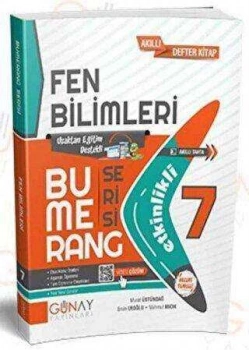 Günay 7.Sınıf Fen Bilimleri Akıllı Defter Kitap Bumerang Serisi
