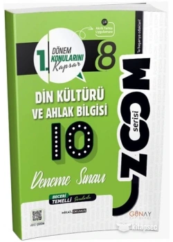 Günay 8.Sınıf 1.Dönem Din Kültürü 10 Deneme