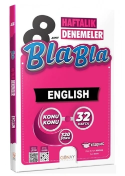 Günay 8.Sınıf Englısh 32 Haftalık Denemeler Blabla