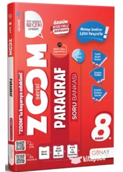 Günay 8.Sınıf Paragraf Soru Bankası Zoom Serisi