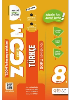 Günay 8.Sınıf Zoom Serisi Türkçe Soru Bankası