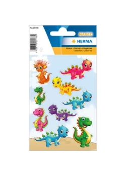 Herma Magıc Etiket Simli Minik Dinolar 15486