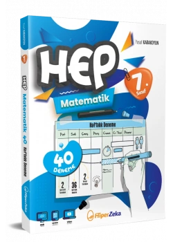 Hiperzeka 7.Sınıf Hep Matematik 40 Deneme