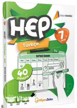 Hiperzeka 7.Sınıf Hep Türkçe 40 Deneme