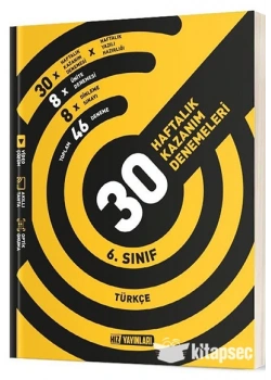 HIZ 6.SINIF TÜRKÇE 30 HAFTALIK DENEME