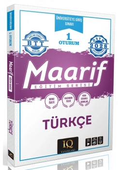 Iq Üniversiteye Giriş Sınavı 1.Oturum Türkçe Maarif Eğitim Serisi