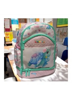 KAUKKO KIDS ANAOKUL ÇANTASI (TURTLE) V6027 KARINCA ÇANTA