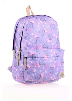 KAUKKO NATURE SIRT ÇANTASI LİLA FLAMİNGO K1474 KARINCA ÇANTA