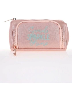 KAUKKO SPARKLE PLUMP KALEM ÇANTASI (SOMON) K2306 KARINCA ÇANTA