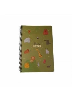 Keskin 17*24 100 Yp.Çizgili Spr.Sert Kareli Kap.Sevimli Hayvanlar Defter 418921-99