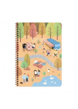 Keskin A4 80 Yp.Çizgili Karton Kp.Spr.Mevsimler Defter 387211-99