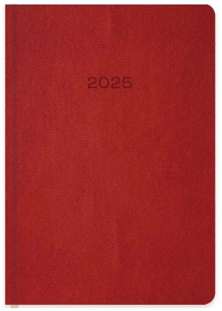 Keskin Color 14*20 Günlük Termo Deri Ajanda Kırmızı 600017-99 2025