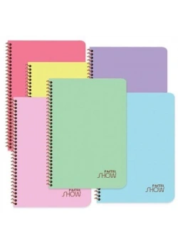 Keskin color A4 72 Yp.Kareli PP Kp.Spiralli Pastel Show Defter