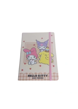 Keskin Color Hello Kitty Ve Arkadaşları A5 80 Yp. Çiz.Spr.Sert Kp. Defter 410151-13