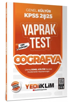 Kpss 2025 Gk Coğrafya Yaprak Test Yediiklim