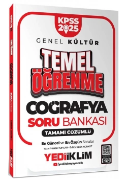 Kpss 2025 Gk Temel Öğrenme Coğrafya Soru Bankası Yediiklim
