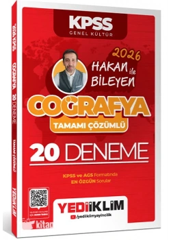 KPSS 2026 GK COĞRAFYA ÇÖZÜMLÜ 20 DENEME HAKAN İLE BİLEYEN YEDİİKLİM