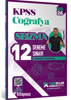 KPSS 2026 GK COĞRAFYA SEİZMA 12 ÇÖZÜMLÜ DENEME YEDİİKLİM