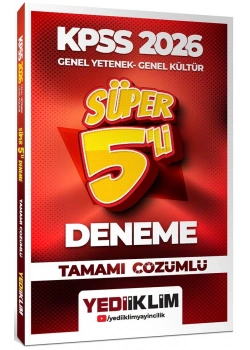 Kpss 2026 Gk Gy Çözümlü 5 Süper Deneme Yediiklim