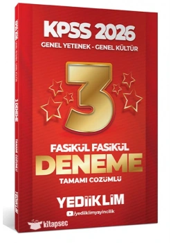 KPSS 2026 GY GK 3 ÇÖZÜMLÜ DENEME YEDİİKLİM