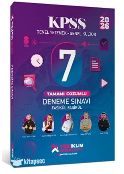 KPSS 2026 GY GK 7 FASİKÜL ÇÖZÜMLÜ DENEME YEDİİKLİM