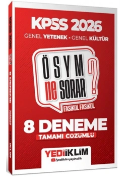 Kpss 2026 Gy Gk Ösym Ne Sorar 8 Fasikül Çözümlü Deneme Yediiklim