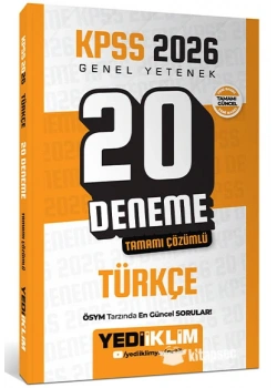 KPSS 2026 GY TÜRKÇE 20 ÇÖZÜMLÜ DENEME YEDİİKLİM