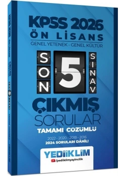 Kpss 2026 Önlisans Gy Gk 2016-2024 Çıkmış Sorular Yediiklim
