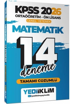 Kpss 2026 Ortaöğretim Önlisans gy Matematik 14 Çözümlü Deneme Yediiklim