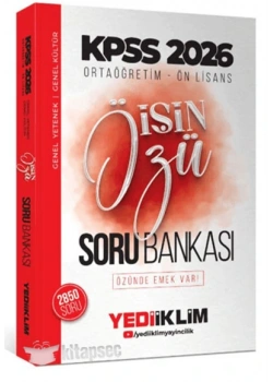 Kpss 2026 Ortaöğretim Önlisans Soru Bankası İşin Özü Yediiklim