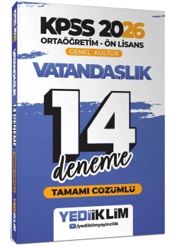 Kpss 2026 Ortaöğretim Önlisans Vatandaşlık 14 Çözümlü Deneme Yediiklim