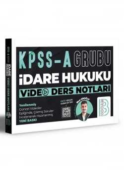 Kpss-A- Grubu İdare Hukuku Video Ders Notları Benim Hocam