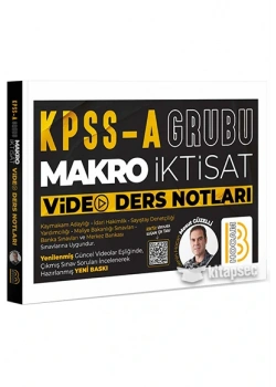 Kpss-A Grubu Makro İktisat Video Ders Notları Benim Hocam