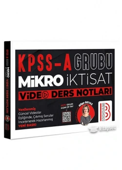 Kpss-A Grubu Mikro İktisat Video Ders Notları Benim Hocam