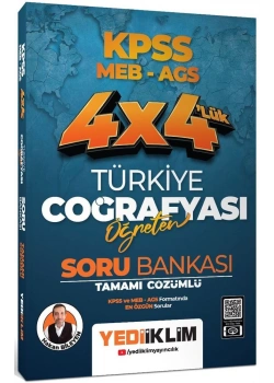 Kpss Meb Ags 4x4 Türkiye Coğrafyası Öğreten Çözümlü Soru Bankası Yediiklim