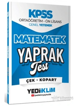 Kpss Ortaöğretim Önlisans Gy Matematik Yaprak Test Yediiklim