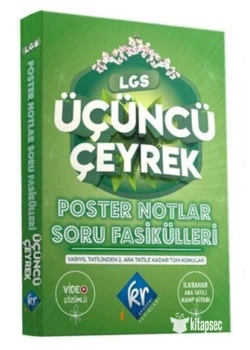 Kr Lgs Üçüncü Çeyrek Poster Notlar Soru Fasikülleri Set Kr Akademi