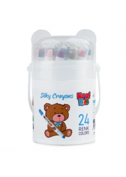 KRAF KIDS PASTEL BOYA SILKY CRAYON 24 LI KK505