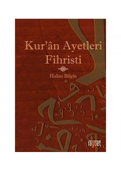Kuran Ayetleri Fihristi Halim Bilgin Rağbet