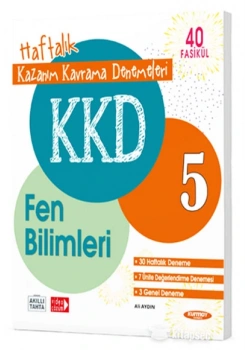 Kurmay 5.Sınıf Fen Bilimleri Haftalık Kazanım Kavrama Denemeleri 40 Fasikül