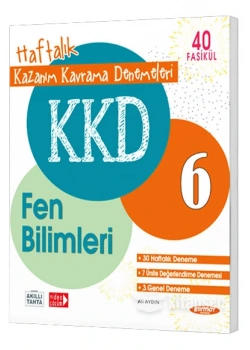 Kurmay 6.Sınıf Fen Bilimleri Haftalık Kazanım Kavrama Denemeleri 40 Fasikül