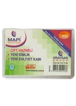 Mapi Çift Hazneli Kimlik - Ehliyet Kabı Şefaf 9101271