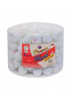 Masis Pioneer Pinpon Topu 40Mm Ppt01-G Beyaz (1 Kutu 144 Adet)