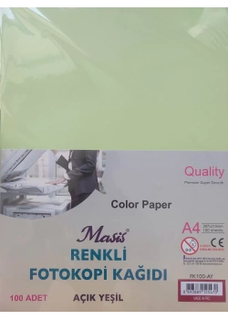 Masis Renkli Fotokopi Kağıdı Açık Yeşil Fk100-Ay