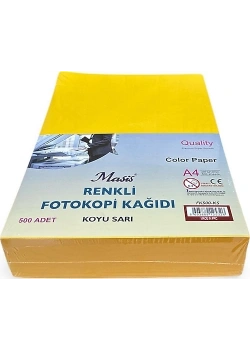 Masis Renkli Fotokopi Kağıdı Sarı Fk100-S