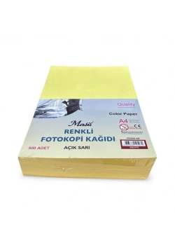 Masis Renkli Fotokopi Kağıdı Sarı FK500-S